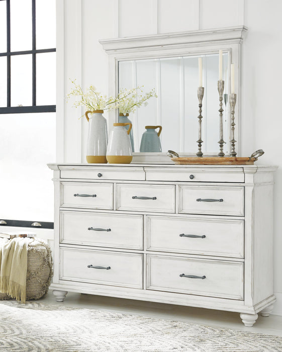 Kanwyn Dresser and Mirror - LasVegasFurnitureOnline.com