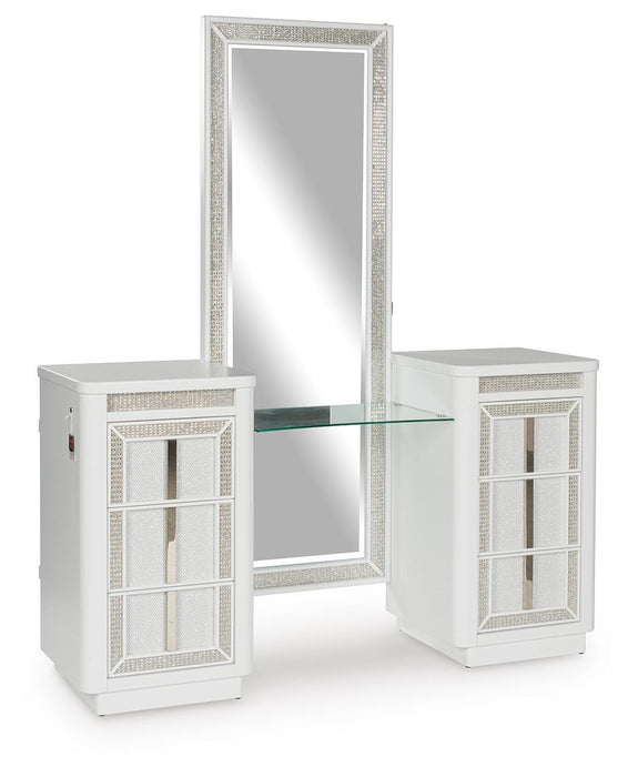 Chalanna Vanity with Mirror - LasVegasFurnitureOnline.com
