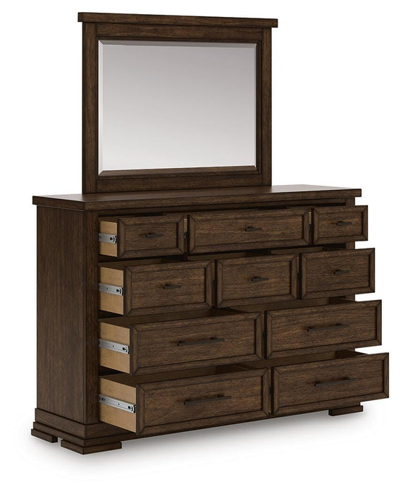 Taffenbrook Dresser and Mirror - LasVegasFurnitureOnline.com