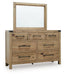 Ridgester Dresser and Mirror - LasVegasFurnitureOnline.com