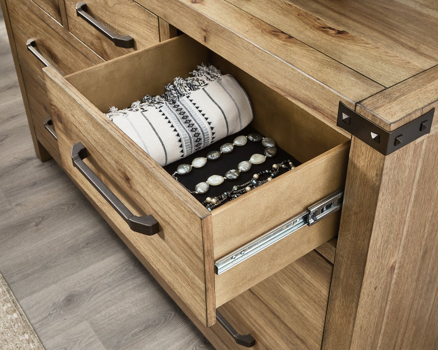 Ridgester Dresser and Mirror - LasVegasFurnitureOnline.com