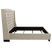 Majestic Queen Tufted Bed in Tan Velvet with Nail Head Wing Accents by Diamond Sofa - LasVegasFurnitureOnline.com