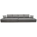 Cloud 2PC Lounge Seating Platforms with Moveable Backrest Supports in Space Grey Fabric by Diamond Sofa - LasVegasFurnitureOnline.com