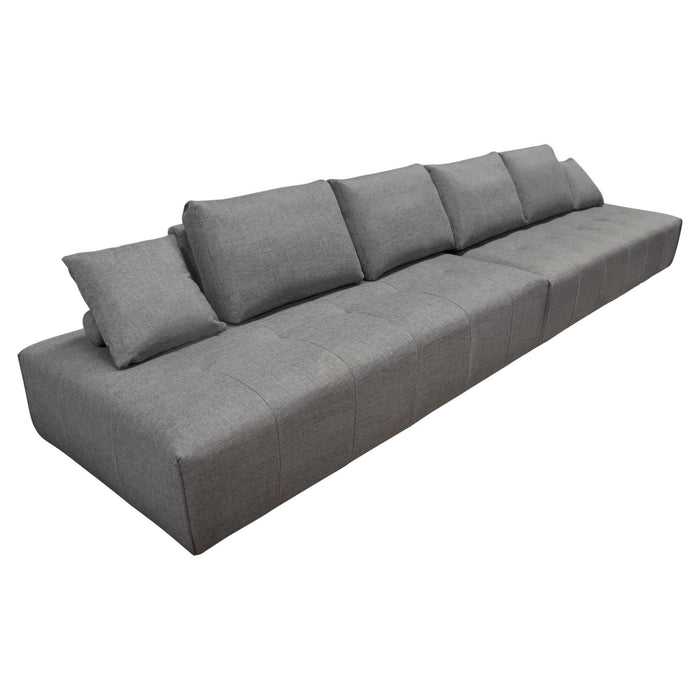 Cloud 2PC Lounge Seating Platforms with Moveable Backrest Supports in Space Grey Fabric by Diamond Sofa - LasVegasFurnitureOnline.com