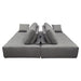Cloud 2PC Lounge Seating Platforms with Moveable Backrest Supports in Space Grey Fabric by Diamond Sofa - LasVegasFurnitureOnline.com