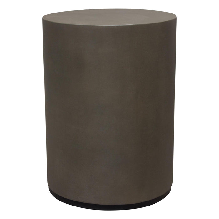 Montage Round Natural Cement End Table by Diamond Sofa