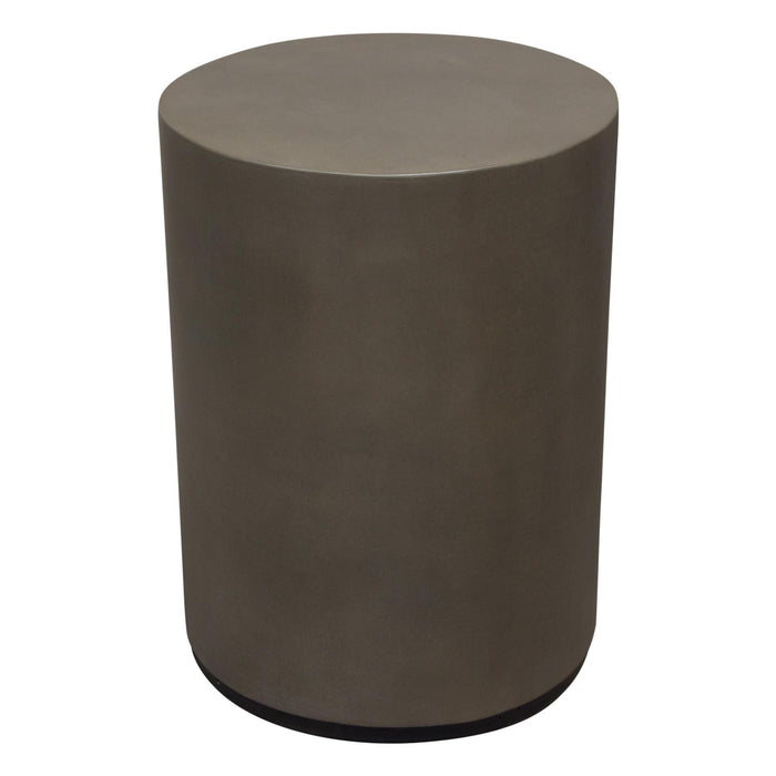 Montage Round Natural Cement End Table by Diamond Sofa - LasVegasFurnitureOnline.com