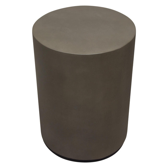 Montage Round Natural Cement End Table by Diamond Sofa - LasVegasFurnitureOnline.com