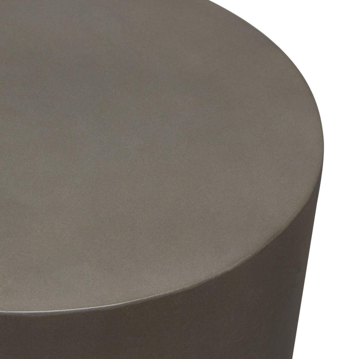 Montage Round Natural Cement End Table by Diamond Sofa - LasVegasFurnitureOnline.com