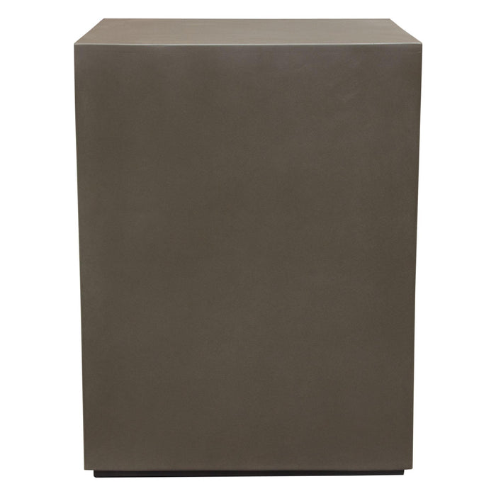 Montage Square Natural Cement End Table by Diamond Sofa - LasVegasFurnitureOnline.com