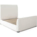 Eve Queen Bed in Elite Ivory Fabric w/ Contoured Headboard & Footboard - LasVegasFurnitureOnline.com