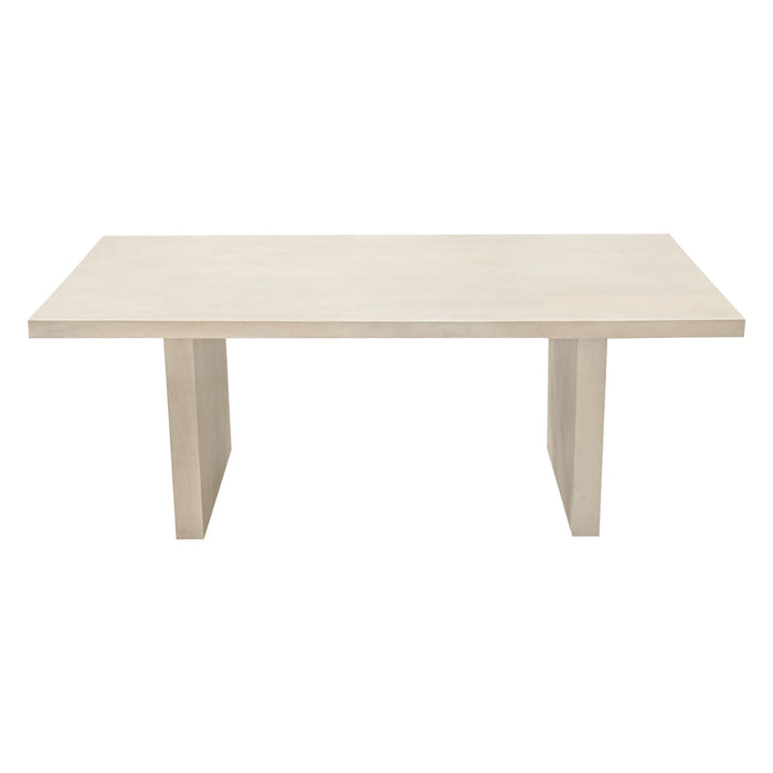 Sonoma 80" Solid Mango Wood Dining Table in Light Natural Grey Wash Finish by Diamond Sofa