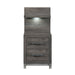 Zephyr Night Stand with Wall Panel - LasVegasFurnitureOnline.com