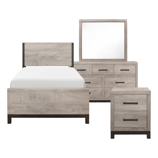 Zephyr Twin Bed Set Beige - LasVegasFurnitureOnline.com