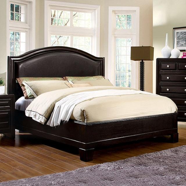 Winsor Espresso E.King Bed - LasVegasFurnitureOnline.com