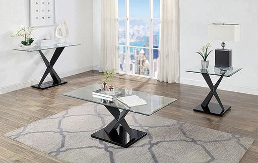 XANTHUS Sofa Table, Black - LasVegasFurnitureOnline.com