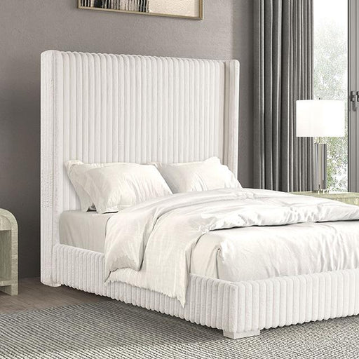 Cadwell E.King, Queen, & Full Bed White, Gray, & Black - LasVegasFurnitureOnline.com