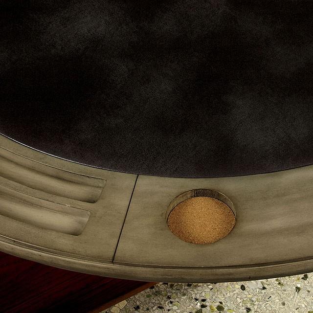 YELENA Gray Game Table