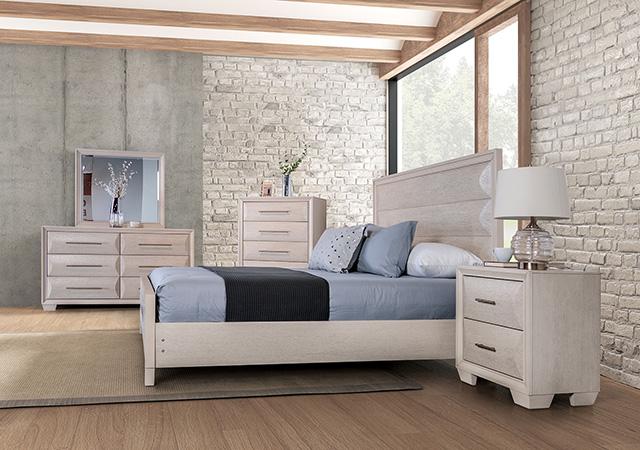 Chemnitz Bed Espresso & White - LasVegasFurnitureOnline.com