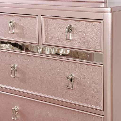 Ariston Rose Gold Dresser - LasVegasFurnitureOnline.com
