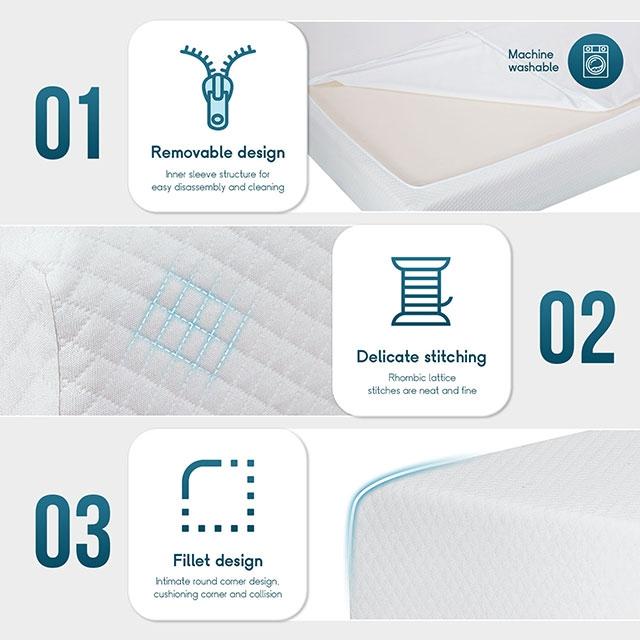 Artemisia 6" Memory Foam Mattress White