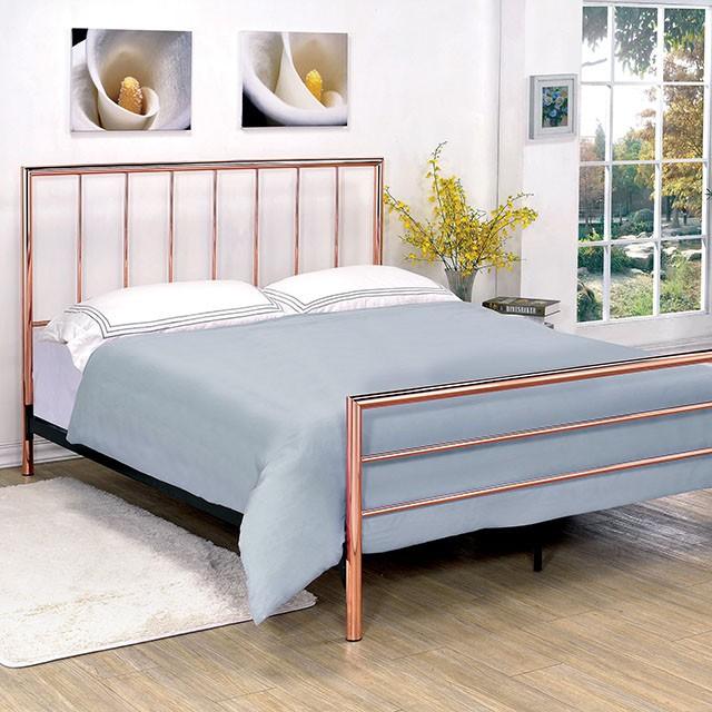Diana Bed Rose Gold - LasVegasFurnitureOnline.com