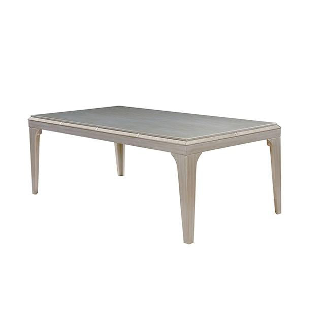 DIOCLES Silver/Gray Dining Table - LasVegasFurnitureOnline.com