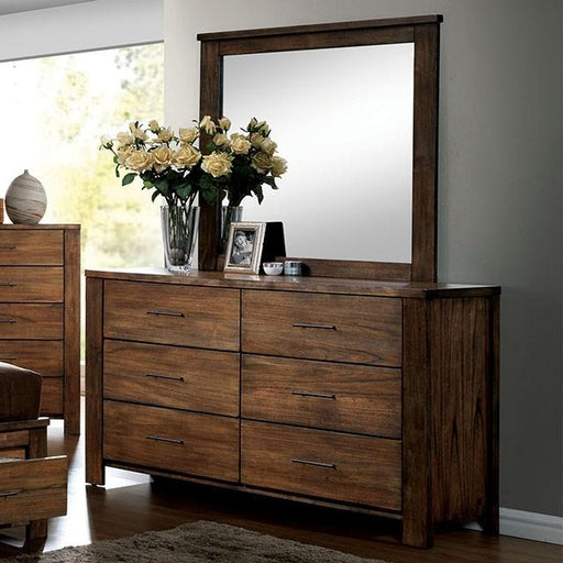 ELKTON Oak Mirror - LasVegasFurnitureOnline.com