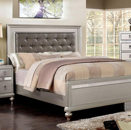 Avior Bed Silver - LasVegasFurnitureOnline.com