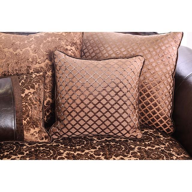 ELPIS Brown/Espresso Sofa - LasVegasFurnitureOnline.com