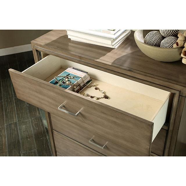 ENRICO I Gray Media Chest - LasVegasFurnitureOnline.com