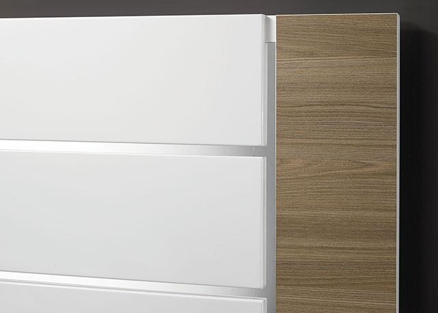 ERLANGEN Cal.King & E.King Bed, White/Natural - LasVegasFurnitureOnline.com