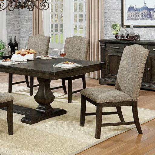 Faulk Dining Table Set with Bench - LasVegasFurnitureOnline.com