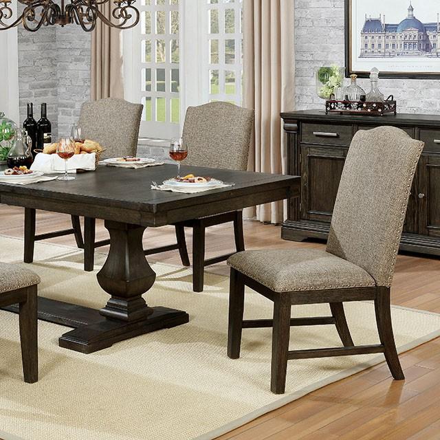 Faulk Dining Table Set with Bench - LasVegasFurnitureOnline.com