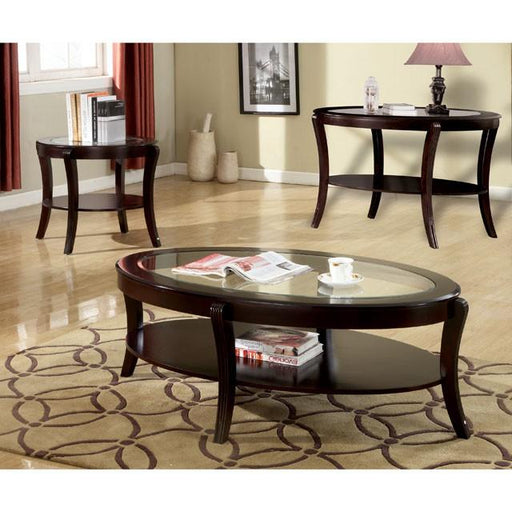 FINLEY Espresso End Table - LasVegasFurnitureOnline.com