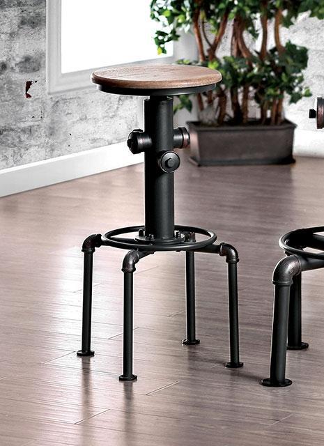 Foskey Antique Black Bar Stool (2/CTN) - LasVegasFurnitureOnline.com