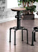 Foskey Antique Black Bar Stool (2/CTN) - LasVegasFurnitureOnline.com