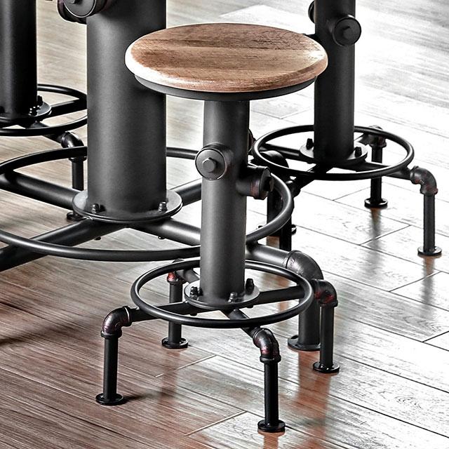 Foskey Antique Black Counter Ht. Chair (2/CTN) - LasVegasFurnitureOnline.com