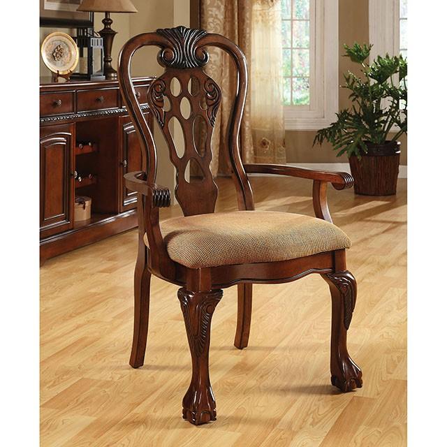 GEORGETOWN Antique Cherry Dining Table w/ Double Pedestals - LasVegasFurnitureOnline.com