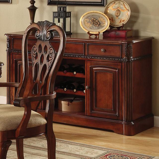 GEORGETOWN Antique Cherry Dining Table w/ Double Pedestals - LasVegasFurnitureOnline.com