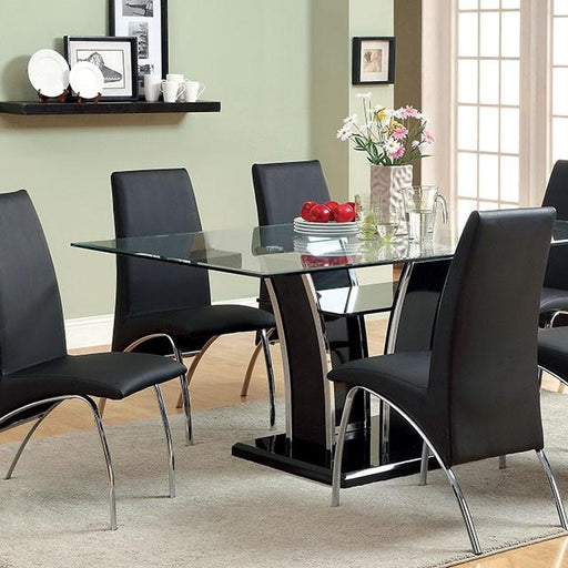 Glenview Black Dining Table - LasVegasFurnitureOnline.com