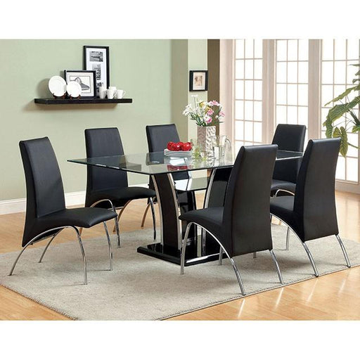 Glenview Black Dining Table - LasVegasFurnitureOnline.com