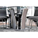 Glenview I Gray/Chrome Dining Table - LasVegasFurnitureOnline.com