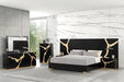 Goldsberg E.King Bed w/ Wall Panels - LasVegasFurnitureOnline.com