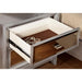Golva E.King & Queen Bed White & Silver - LasVegasFurnitureOnline.com