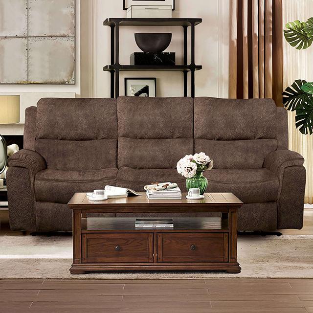 HENRICUS Sofa, Dark Brown - LasVegasFurnitureOnline.com