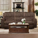 HENRICUS Sofa, Dark Brown - LasVegasFurnitureOnline.com