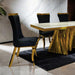 Basilicata 7 Pc Dining Table Set Chrome & Gold 5 - LasVegasFurnitureOnline.com