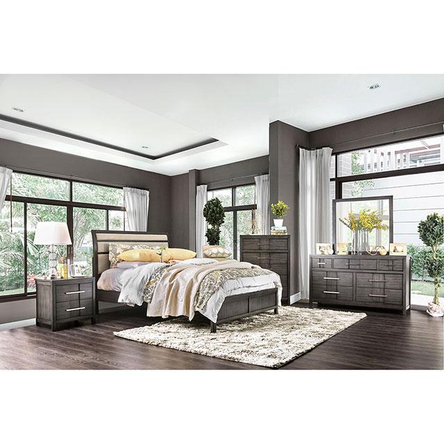 Berenice Gray Mirror - LasVegasFurnitureOnline.com
