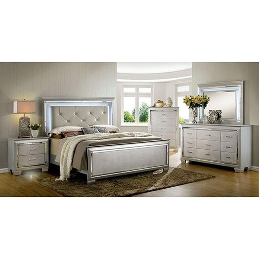 BELLANOVA Silver Dresser - LasVegasFurnitureOnline.com